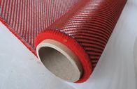 Bahan Komposit Serat Karbon DuPont 2X2 Twill Weave Red Fiber Aramid Fabric